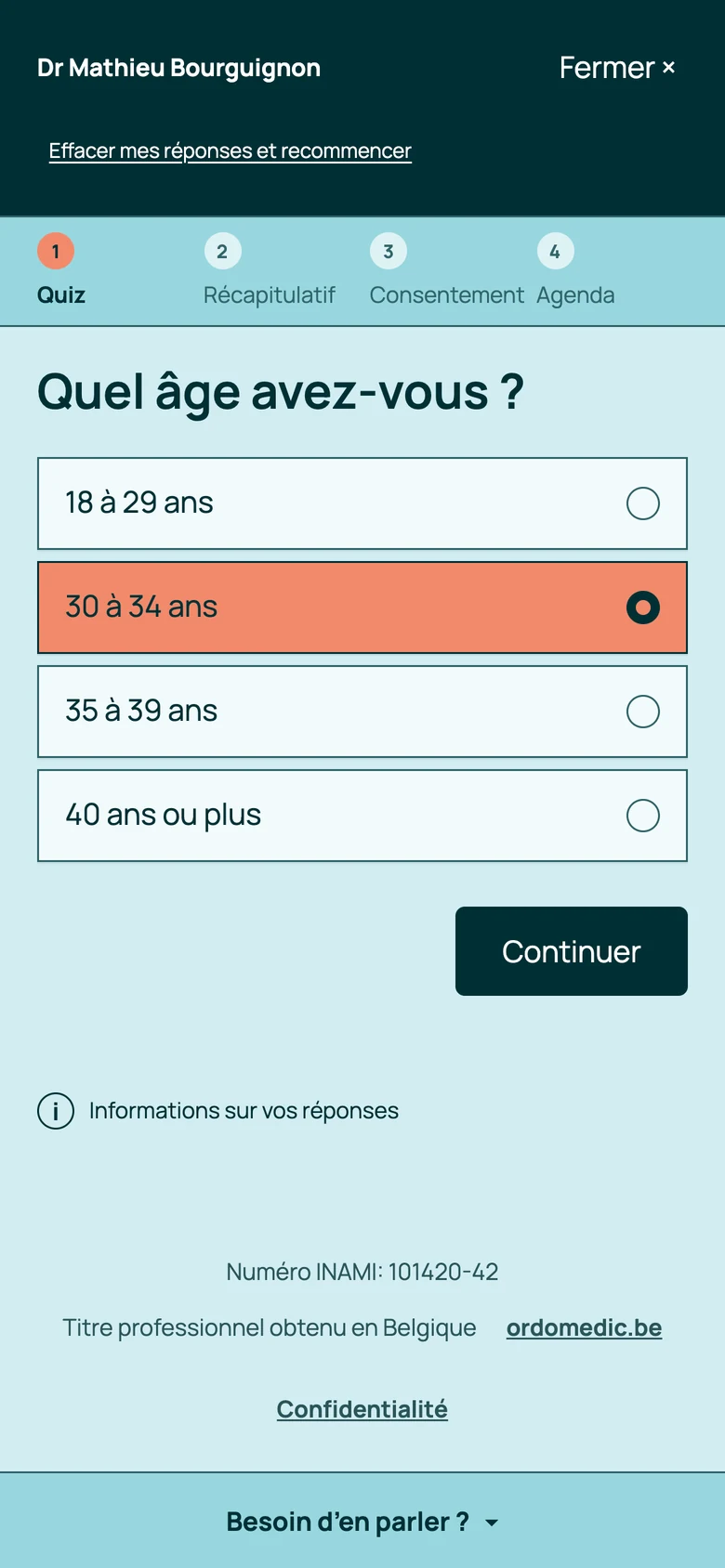 Le quiz sur téléphone